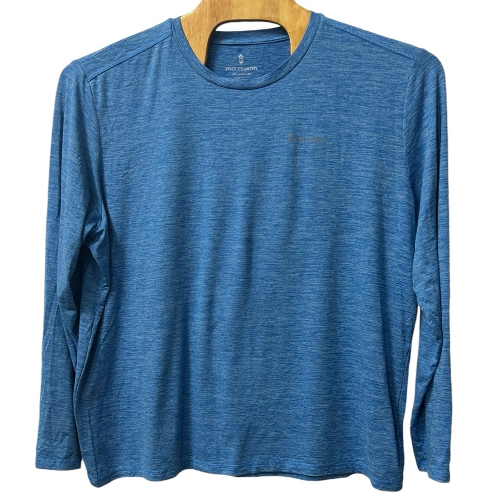 Free Country Men’s Long Sleeve Micro Tech Tee   Sz XXL‎